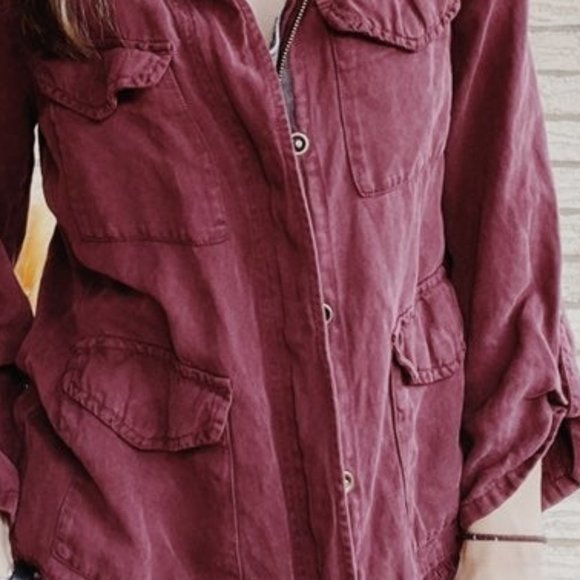 Sanctuary Plum Jacket with buttons, Size M - Picture 5 of 13